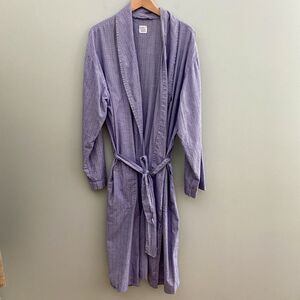 Polo Ralph Lauren Robe Mens Small Medium Plaid Belted Lightweight Lounge Preppy